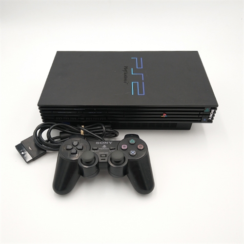 Playstation 2 Konsol FAT - Sort - SNR FC8257682 (B Grade) (Genbrug)